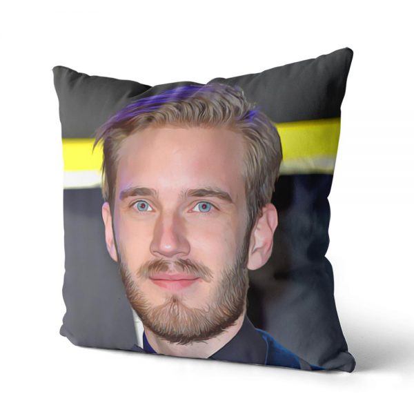 Pewdiepie Cotton Canvas custom pillow custom covers Throw Pillow Pillow Covers personalized gifts 1 - PewDiePie Merch