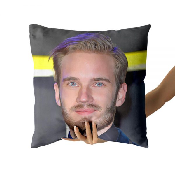Pewdiepie Cotton Canvas custom pillow custom covers Throw Pillow Pillow Covers personalized gifts 4 - PewDiePie Merch