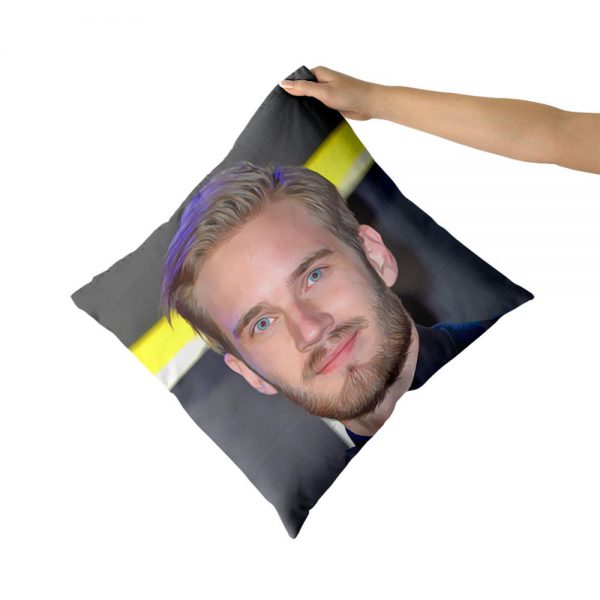 Pewdiepie Cotton Canvas custom pillow custom covers Throw Pillow Pillow Covers personalized gifts - PewDiePie Merch