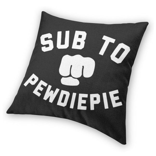 Throw Pillows Case Subscribe to Pewdiepie sofa decorative pillow cushions pillow cover 4 - PewDiePie Merch