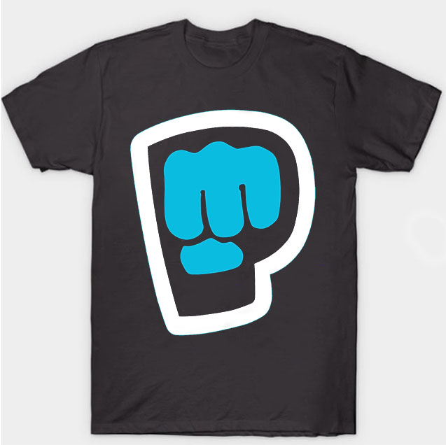 black color with pewdiepie smash logo shirt 2394 - PewDiePie Merch