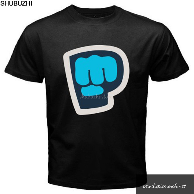 black color with pewdiepie smash logo shirt 6812 - PewDiePie Merch