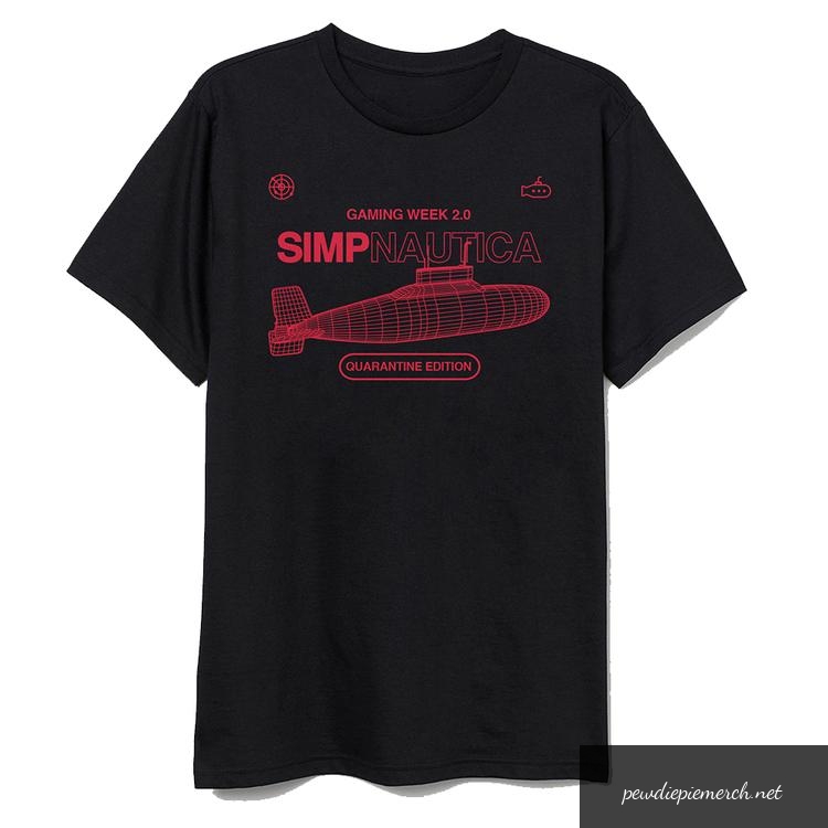 black color with red text logo pewdiepie merch t shirt 1312 - PewDiePie Merch