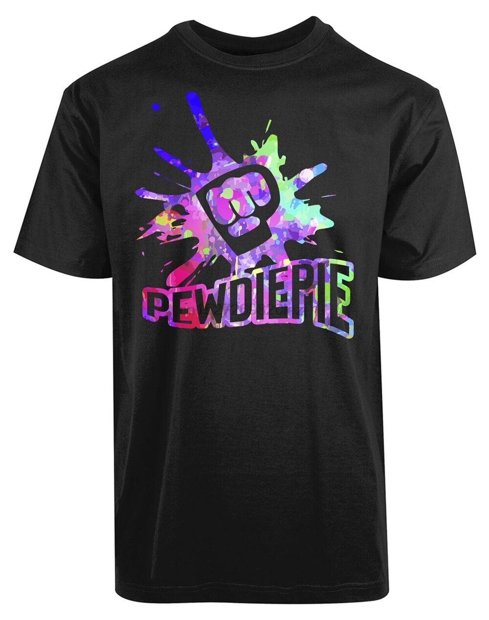 pewdiepie colorful printed summer casual classic cool awesome tee newest fashion t shirt 7015 - PewDiePie Merch
