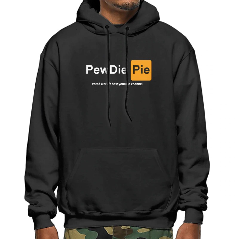 pewdiepie youtuber new fashion mens black hoodies 1405 - PewDiePie Merch
